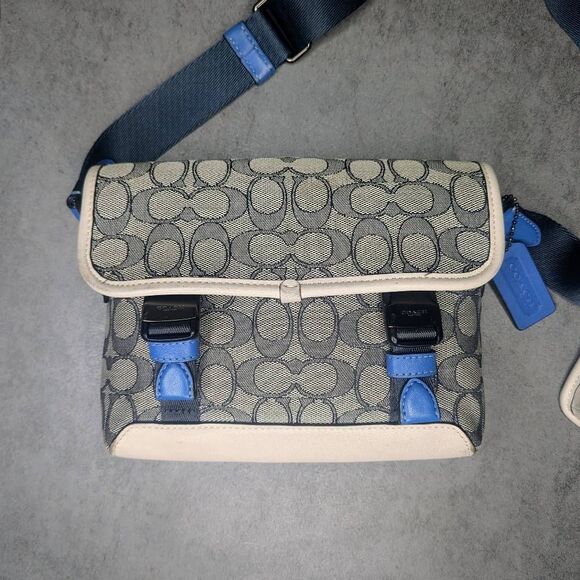 Coach Mens League Hybrid Crossbody In Signature C Jacquard - Picture 3 of 11